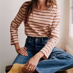 Sezane Colette Mariniere Striped Top XS
